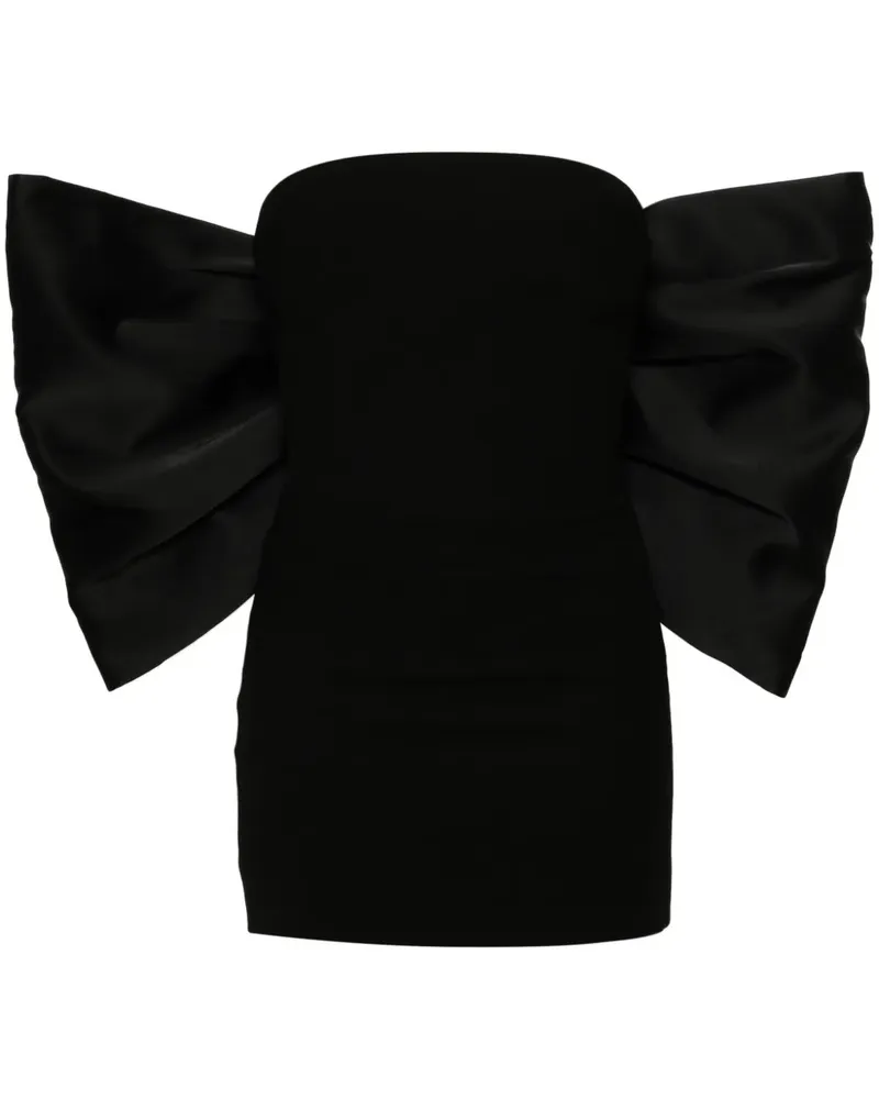Mônot Schulterfreies Minikleid - Schwarz Schwarz