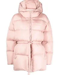 Palm Angels Gefütterte Kapuzenjacke mit Kordelzug Rosa