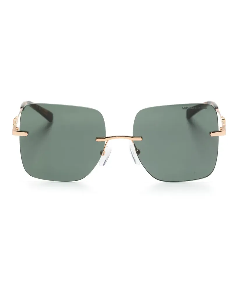 Michael Kors Sonnenbrille mit eckigem Gestell - Gold Gold