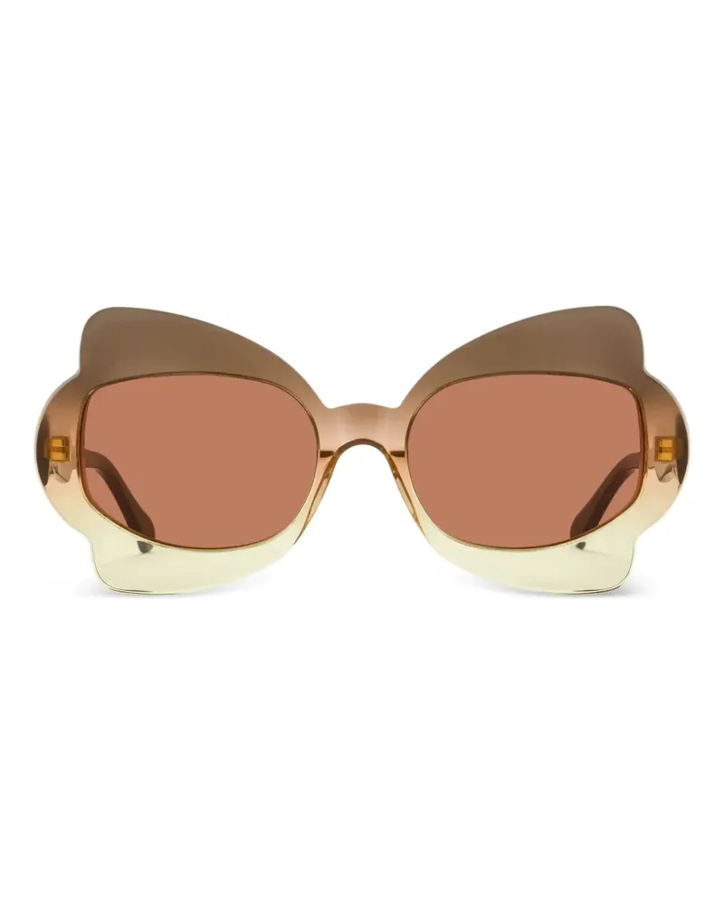 Marni Monumental Gate Sonnenbrille im Butterfly-Design - Braun Braun