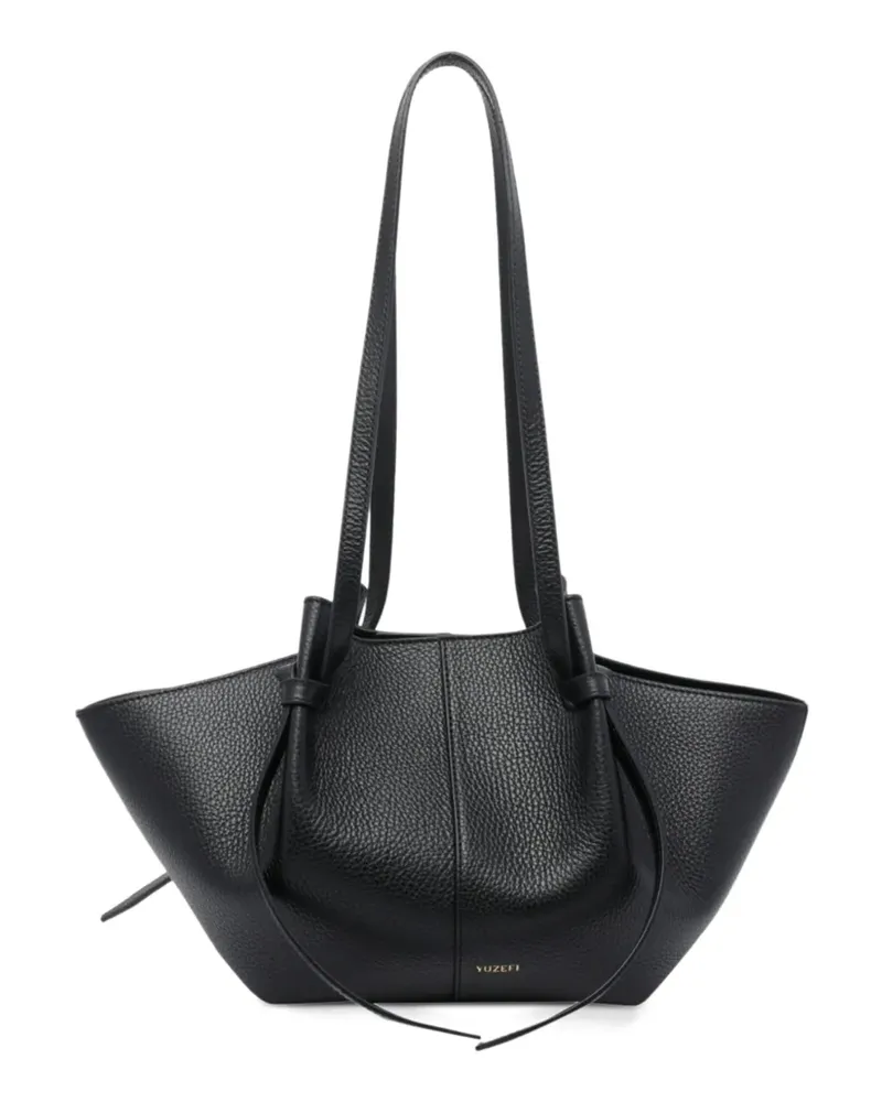 YUZEFI Große Mochi Schultertasche mit Logo - Schwarz Schwarz