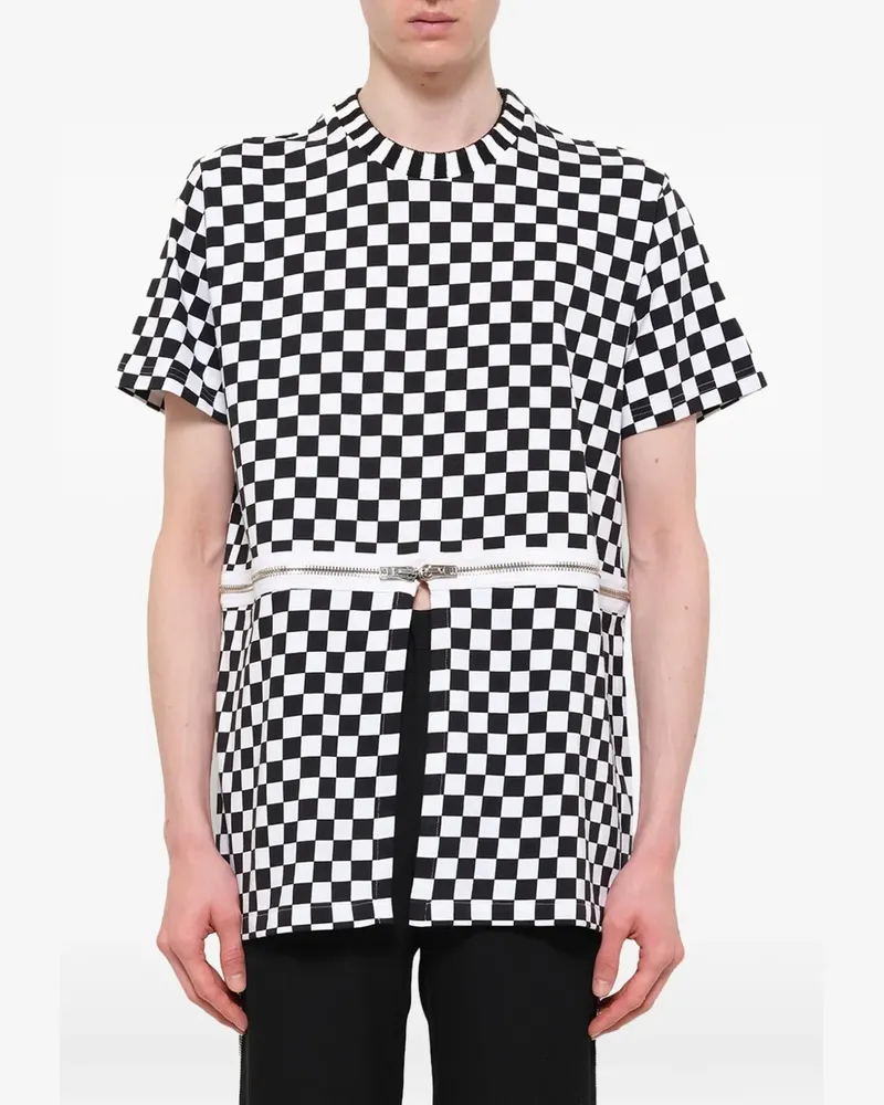 Givenchy Podium check-pattern t-shirt - Schwarz Schwarz