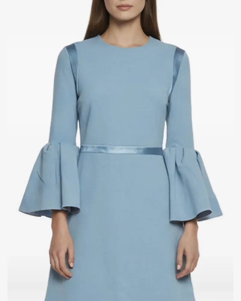 Roksanda Ilincic Hidari Minikleid mit Glockenärmeln - Blau Blau