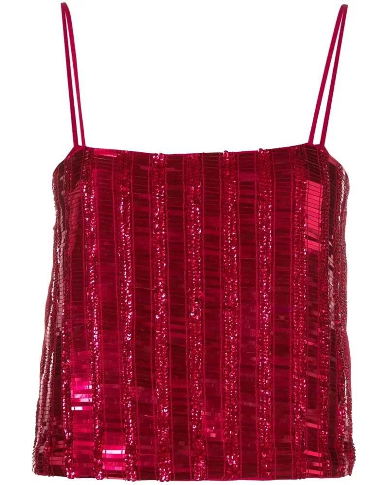 Pinko Oberteil mit Pailletten - Rosa Rosa