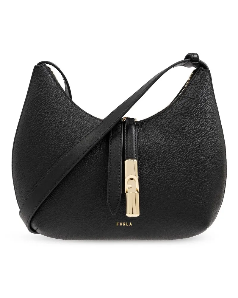 Furla Goccia Schultertasche - Schwarz Schwarz