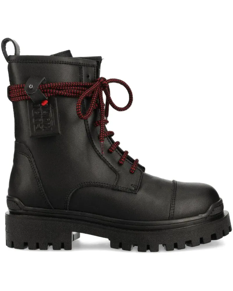 Karl Lagerfeld x Cara Delevingne Biker II Stiefel - Schwarz Schwarz