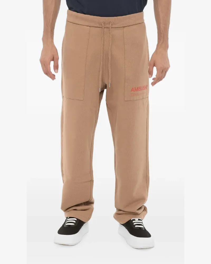AMBUSH logo-print Workshop track pants - Braun Braun