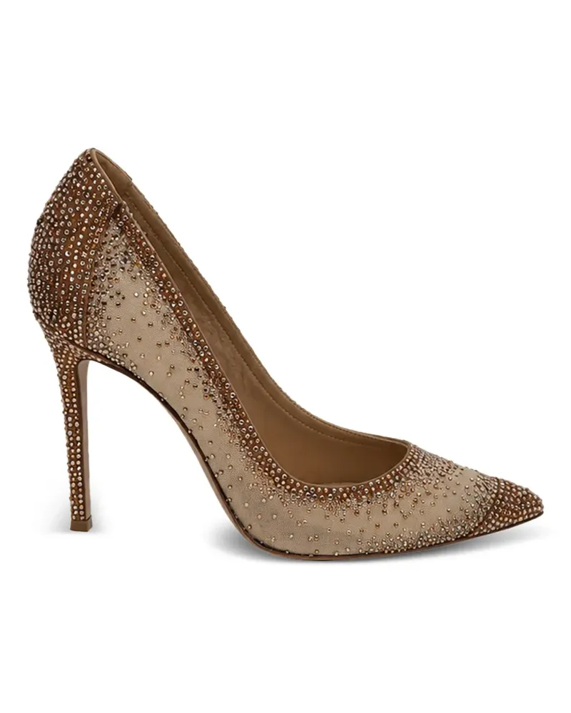 Gianvito Rossi 2020s Rania rhinestone pumps - Nude Nude