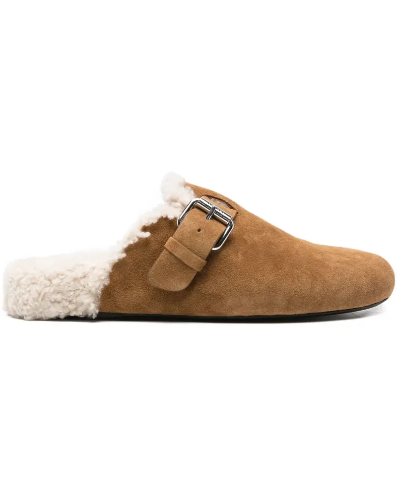 Isabel Marant Pantoletten mit Schnallen - Braun Braun