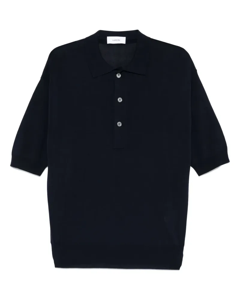 LARDINI Gestricktes Poloshirt - Blau Blau