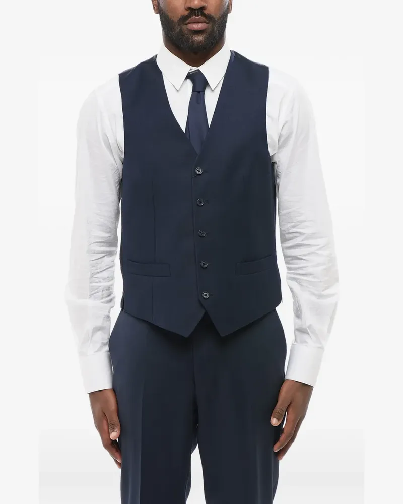 Corneliani single-breasted waistcoat - Blau Blau