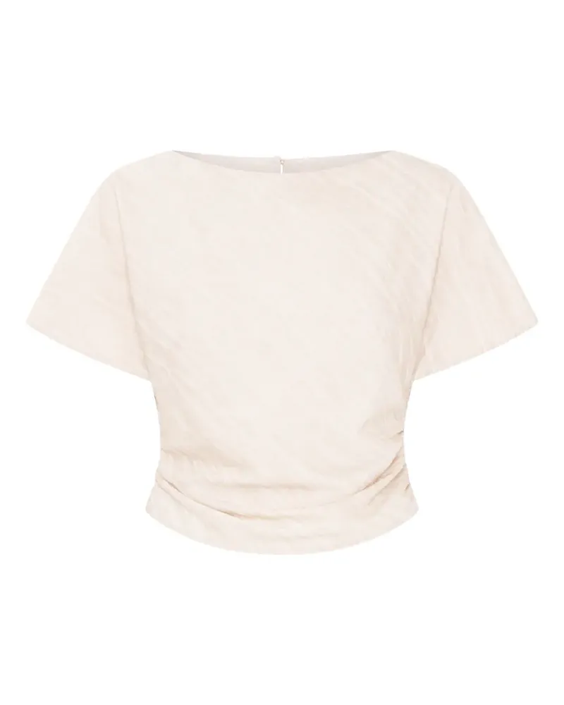 Anna Quan Vinnie Bluse mit Raffungen - Nude Nude