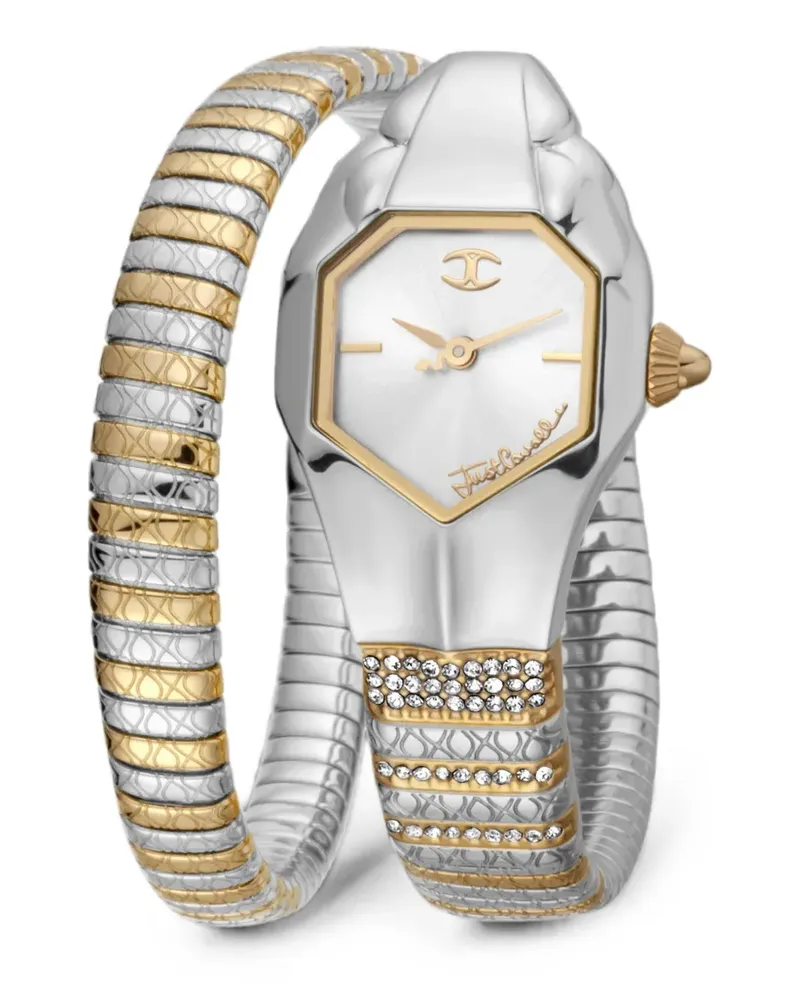 Just Cavalli Snake Armbanduhr 22mm - Silber Silber