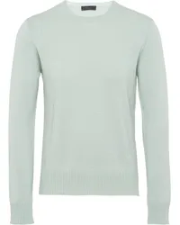 Prada Klassischer Kaschmirpullover Grau