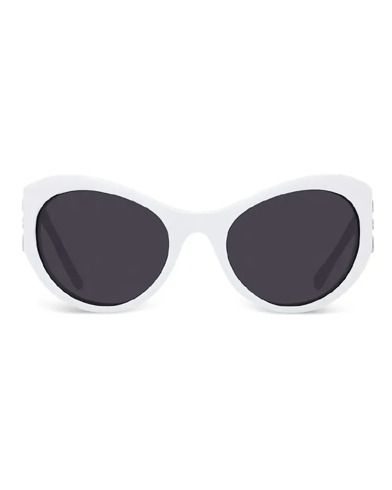 Givenchy Sonnenbrille mit ovalem Gestell - Weiß Weiß