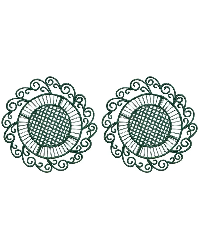 THEMIS Z Peacock Tischset (2er-Set) - Grün Grün