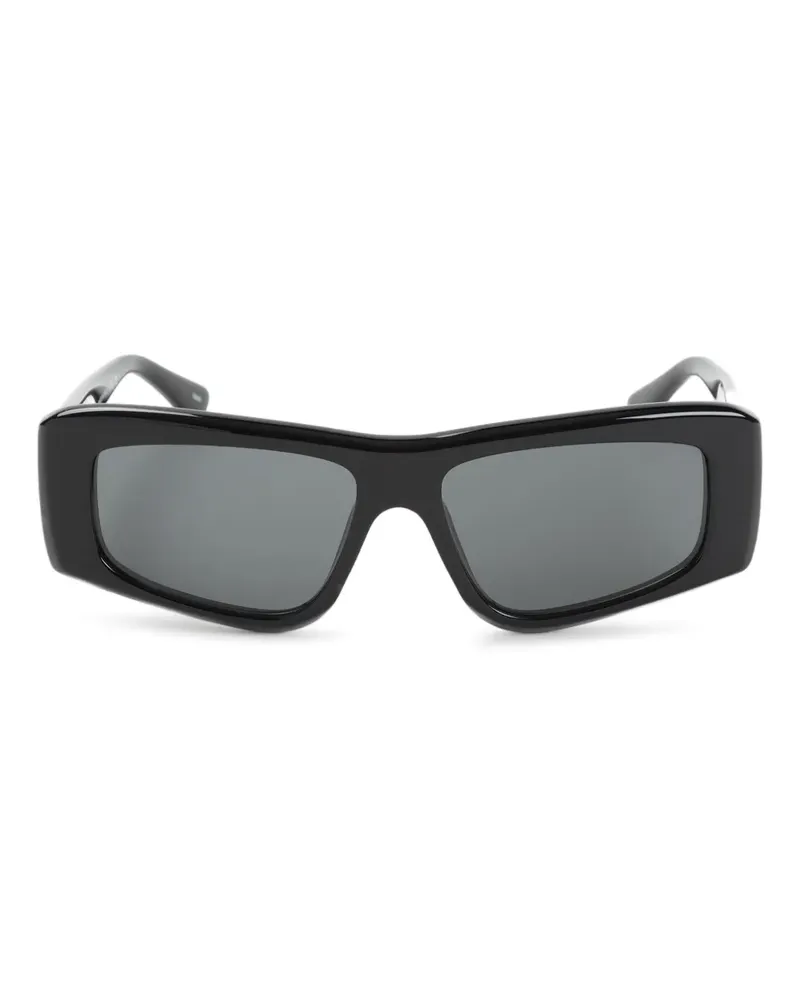 Chloé Sonnenbrille mit eckigem Gestell - Schwarz Schwarz