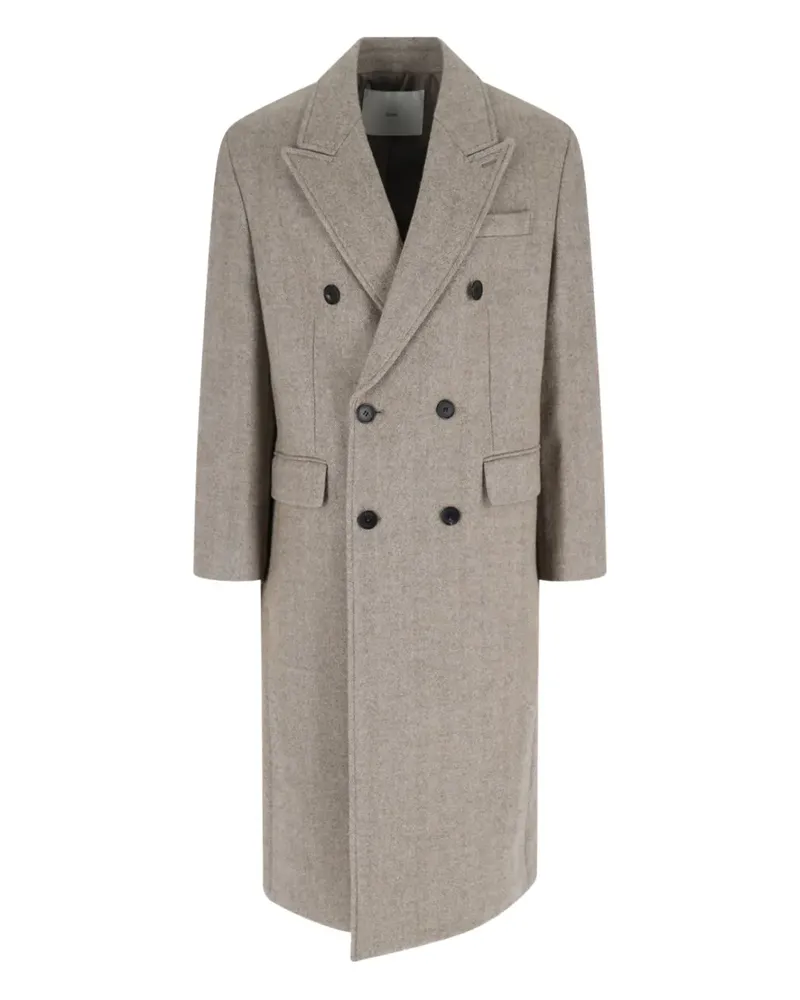 Dunst herringbone double-breasted coat - Nude Nude