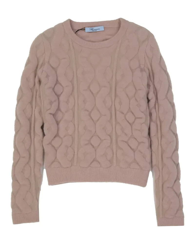 Blumarine cable-knit sweater - Rosa Rosa