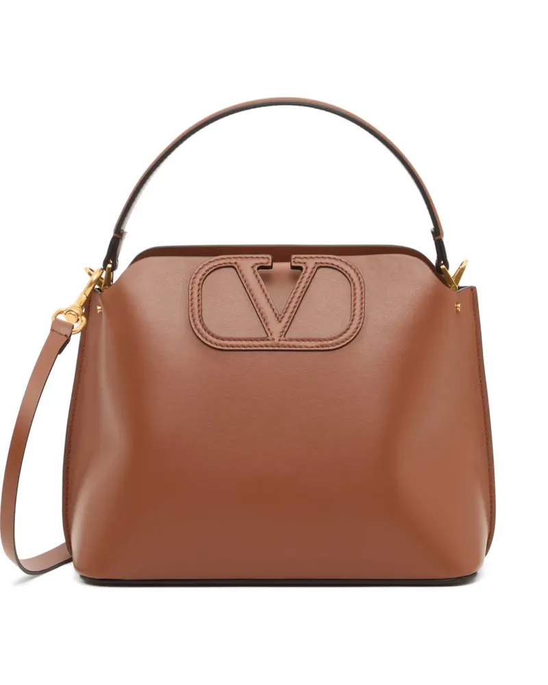 Valentino Garavani Fill Me In handbag in calfskin - Braun Braun