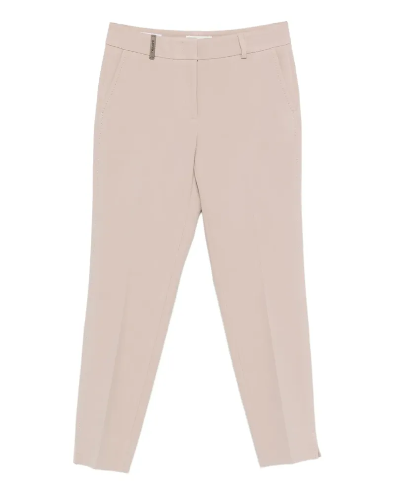 Peserico Verzierte Cropped-Hose - Nude Nude
