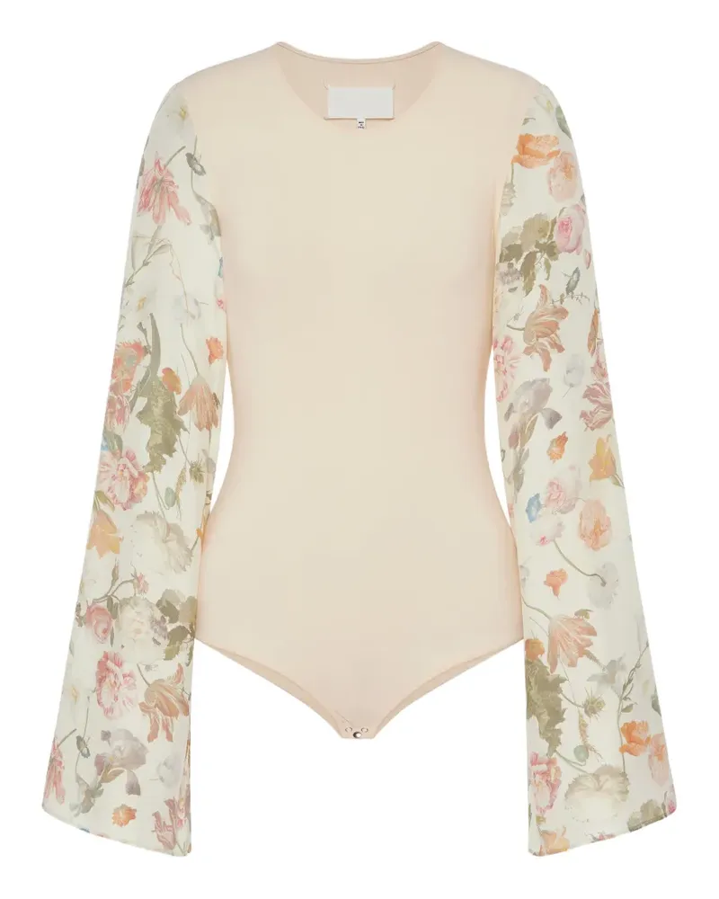 Maison Margiela Body mit Blumen - Nude Nude