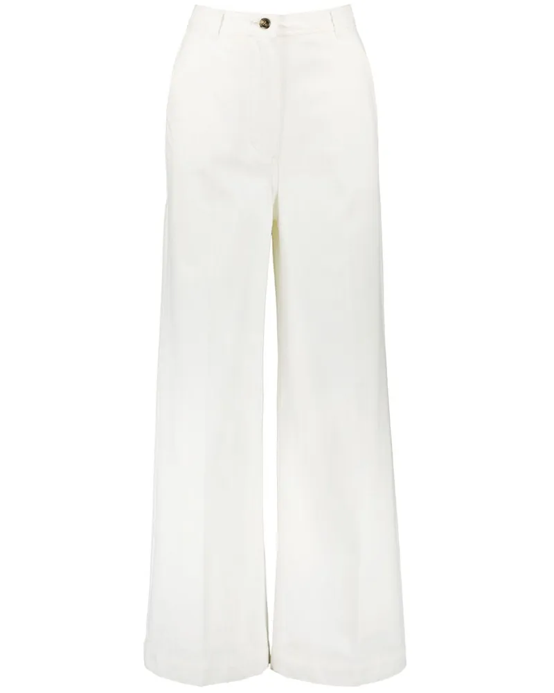 Yves Salomon Jeans mit weitem Bein - Weiß Weiß