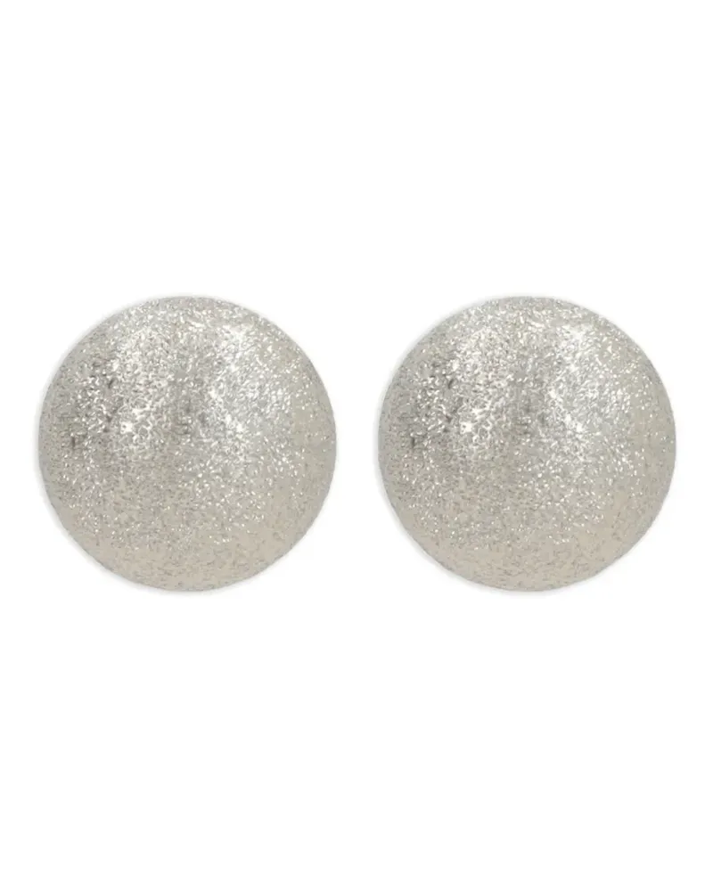Brunello Cucinelli Ohrstecker im Metallic-Look - Silber Silber