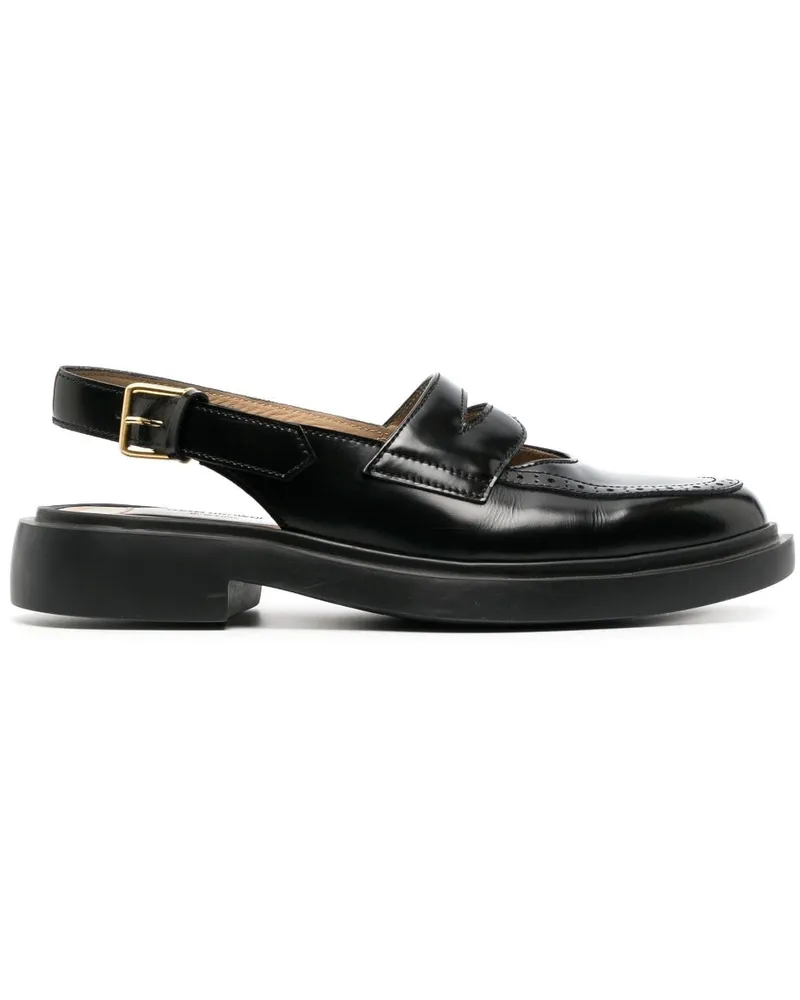 Thom Browne Slingback-Mules - Schwarz Schwarz