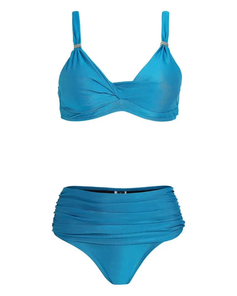 Lygia & Nanny Triangel-Bikini mit Spangenverschluss - Blau Blau