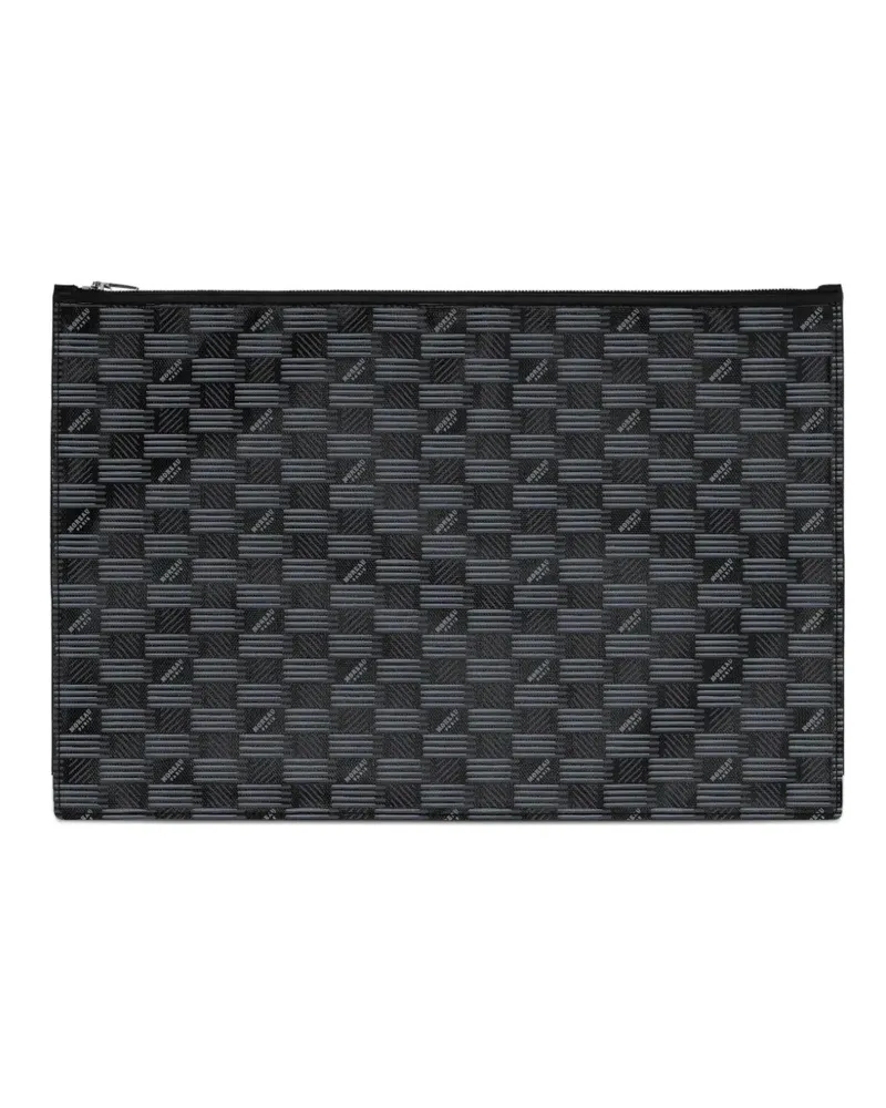 Moreau Paris Gemusterte Clutch - Schwarz Schwarz