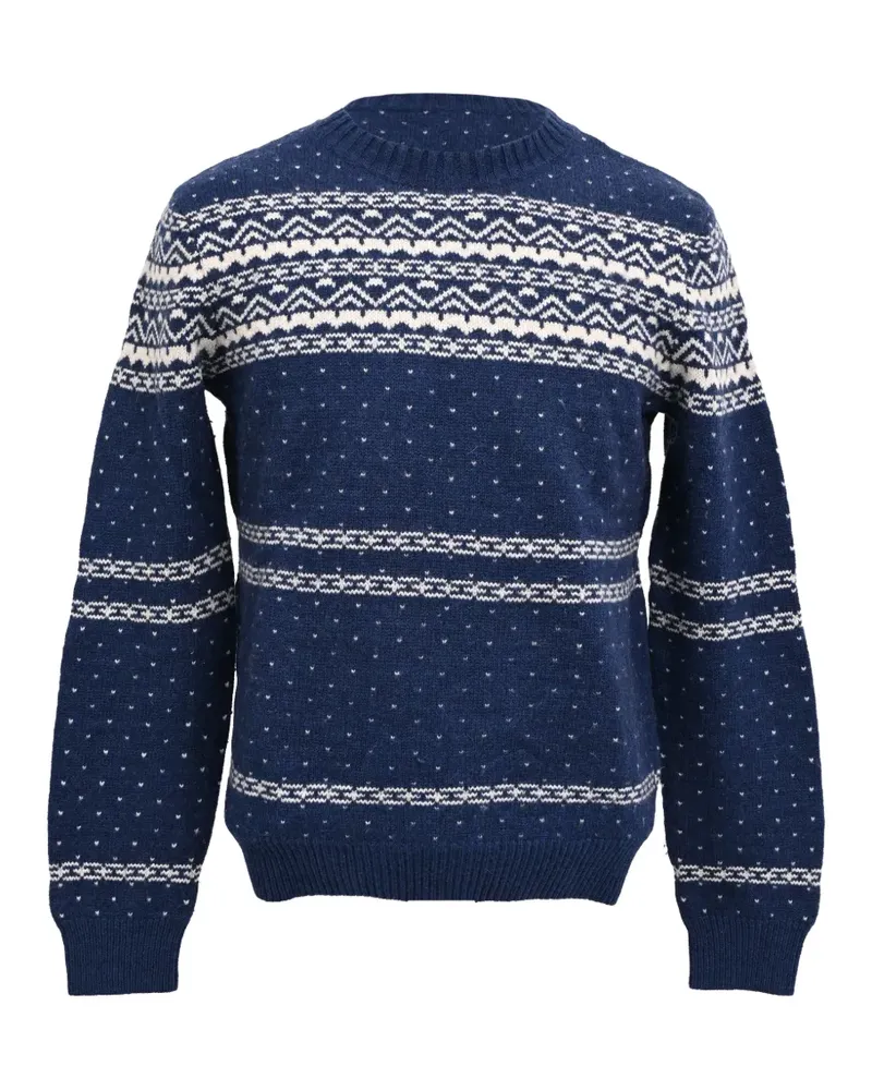 A.P.C. Pullover im nordischen Design - Blau Blau