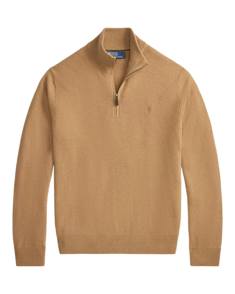 Ralph Lauren Pullover mit kurzem Reißverschluss - Braun Braun