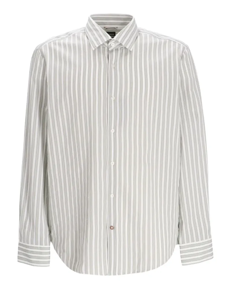 HUGO BOSS Gestreiftes Hemd - Grün Grün