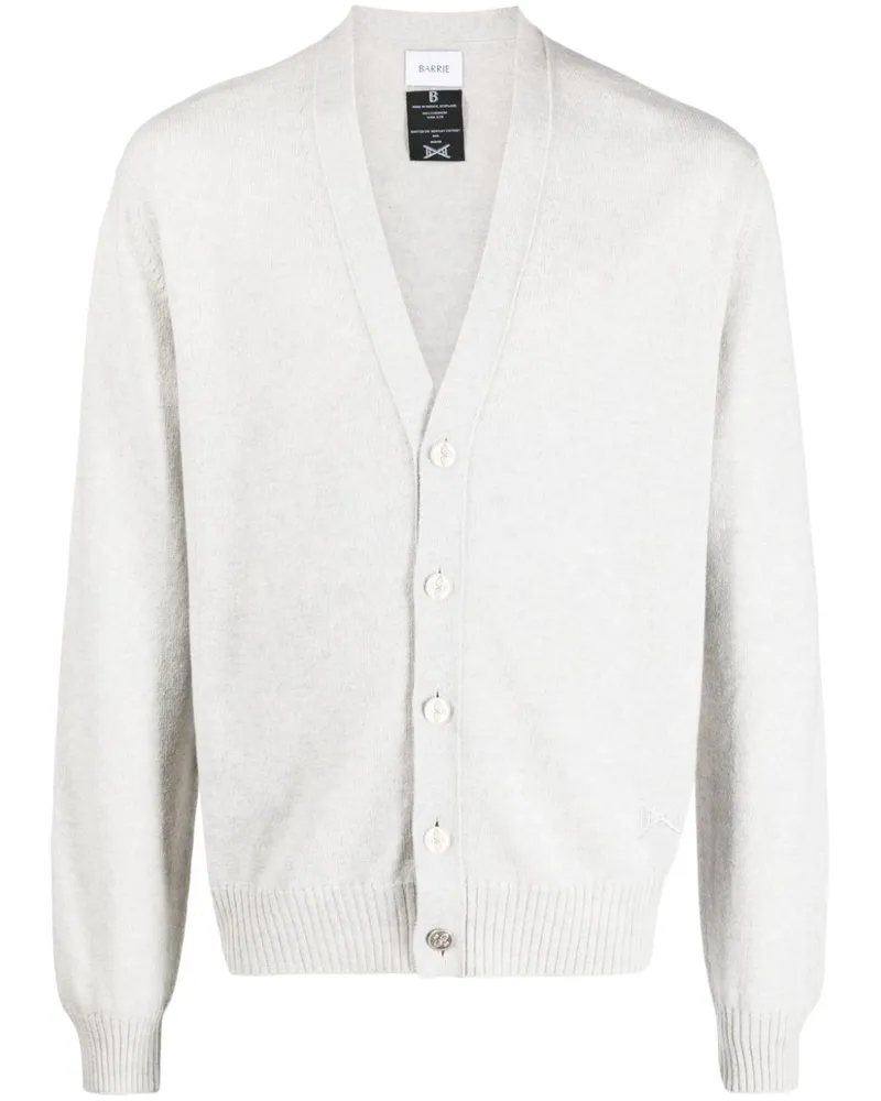 Barrie B Label Cardigan aus Kaschmir - Grau Grau