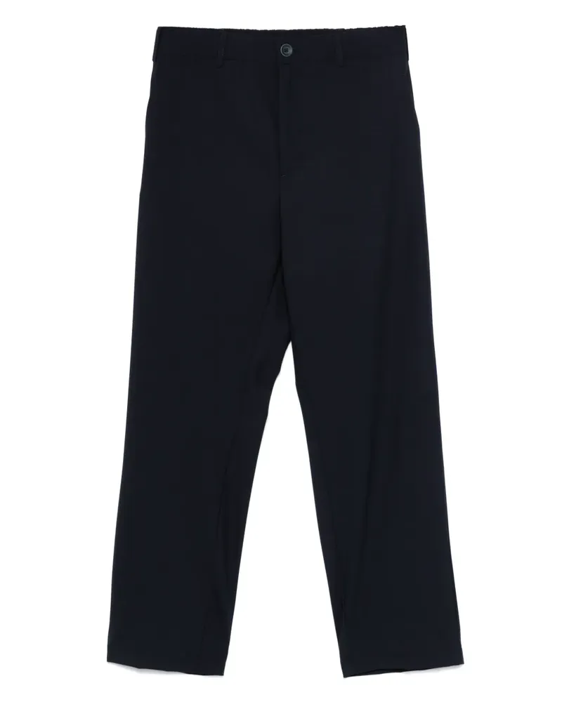 Herno Hose mit Logo-Schild - Blau Blau