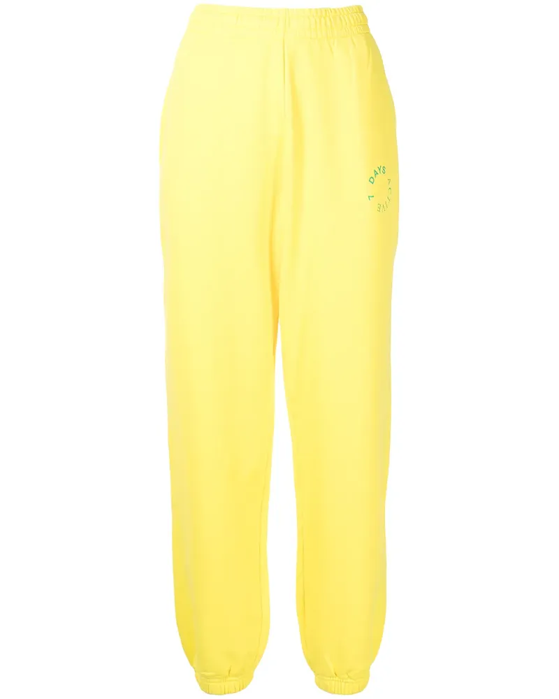 7 DAYS Active Jogginghose aus Bio-Baumwolle - Gelb Gelb