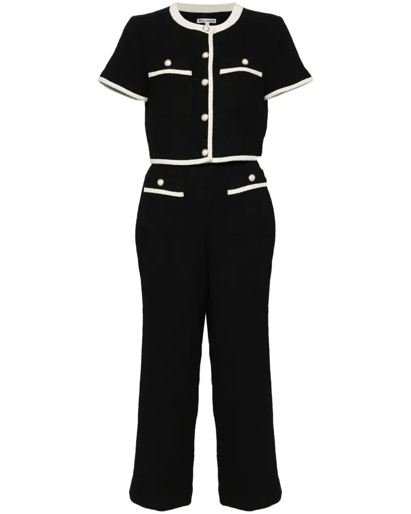 Reformation Blair Anzug - Schwarz Schwarz