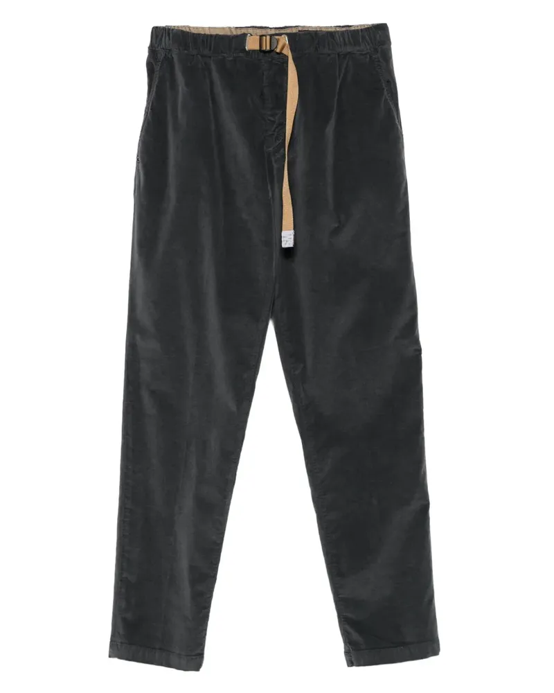 PLAN C Gerade Hose mit Gürtel - Grau Grau