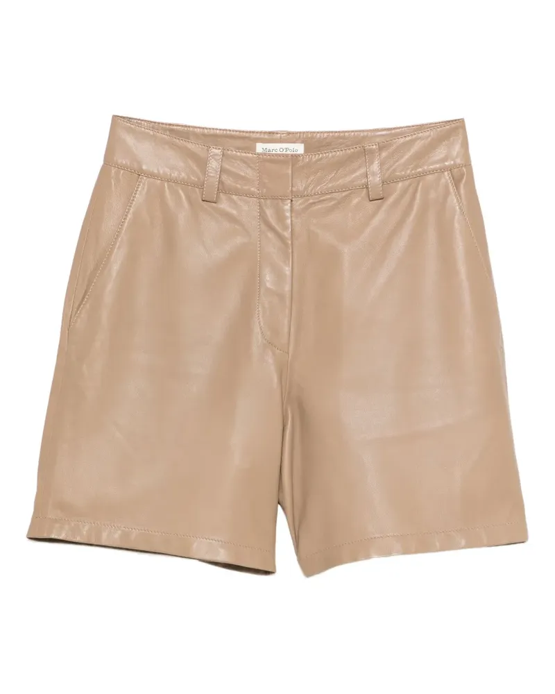Marc O'Polo Shorts aus Leder - Braun Braun