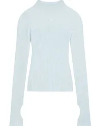 Courrèges Pullover mit Logo-Stickerei Blau