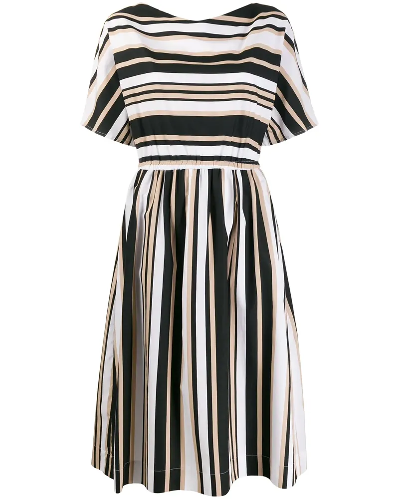 Woolrich Scully Stripe' Midikleid - Schwarz Schwarz