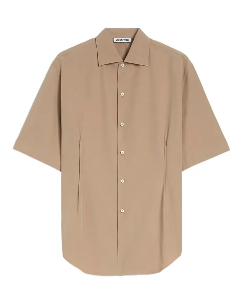Jil Sander Kurzärmeliges Hemd - Nude Nude