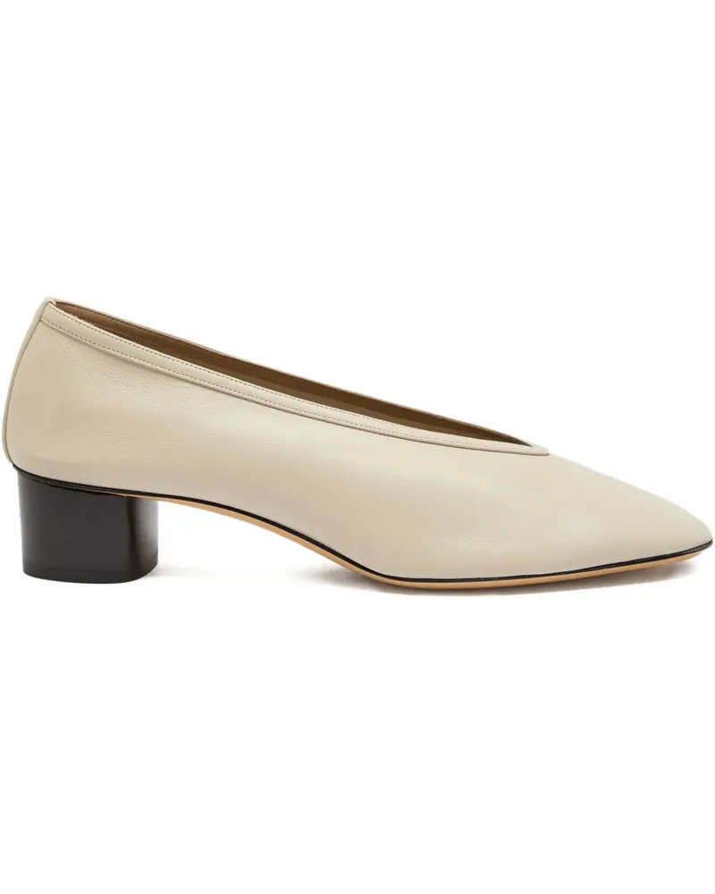 Le Monde Béryl Luna block-heel pumps - Nude Nude