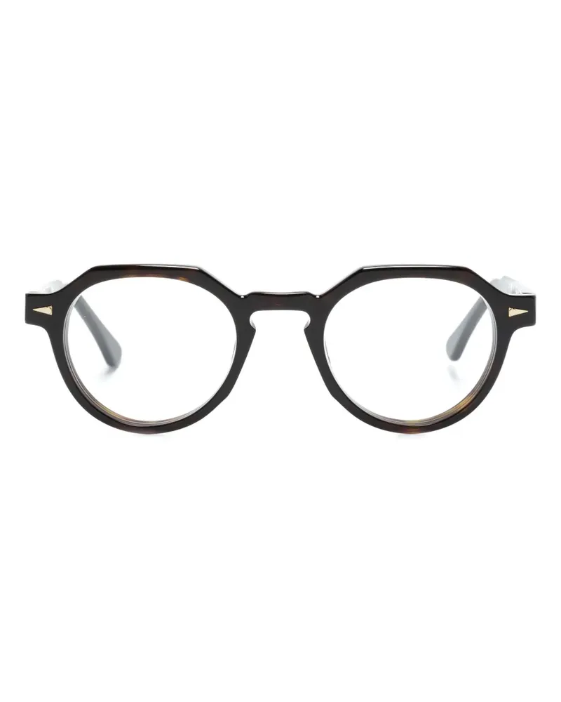 AHLEM Brille mit rundem Gestell - Braun Braun