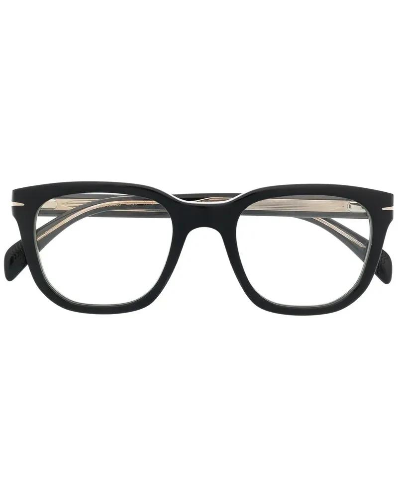 EYEWEAR by DAVID BECKHAM Brille mit getönten Clip-On-Gläsern - Schwarz Schwarz