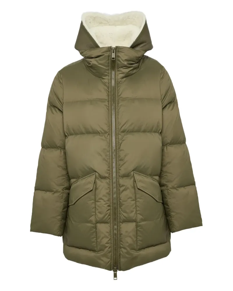 Yves Salomon Daunenjacke aus Shearling - Grün Grün