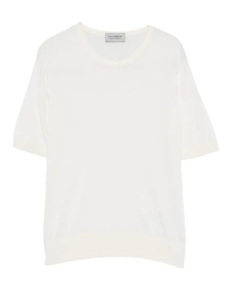 John Smedley Nell fine-knit T-shirt - Nude Nude