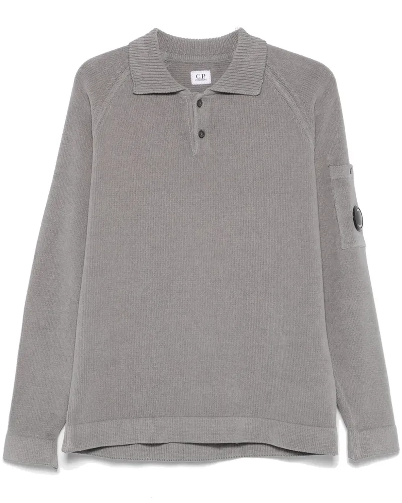 C.P. Company Poloshirt aus Chenille - Grau Grau