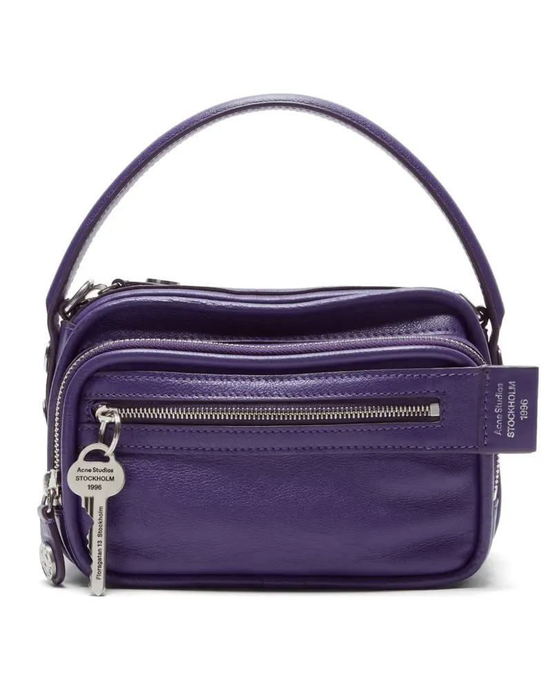 Acne Studios Camero Kit zip leather crossbody bag - Violett Violett